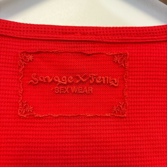 SAVAGE FENTY by Rihanna red loungewear/pajama set - Picture 6 of 16